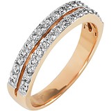 Золотое обручальное кольцо с бриллиантами, 1673139