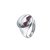Женское серебряное кольцо с куб. циркониями, 1675955