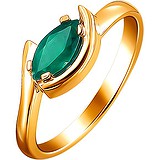 Женское золотое кольцо с изумрудом, 1698739