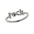 Женское серебряное кольцо с бриллиантом - фото 1