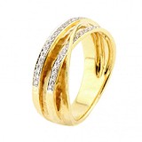 Женское золотое кольцо с бриллиантами, 1727155
