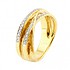 Женское золотое кольцо с бриллиантами - фото 1