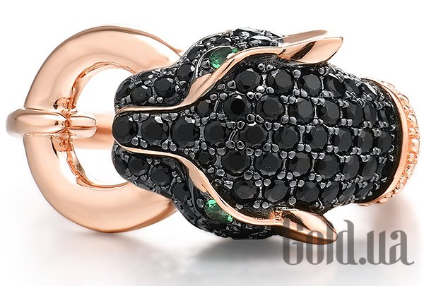 Каблучка Lurie Jewelry Жіноча срібна каблучка в позолоті, 18.5