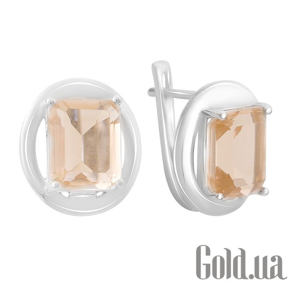 

Серьги Fresh Jewelry, Серебряные серьги с синт. морганитами