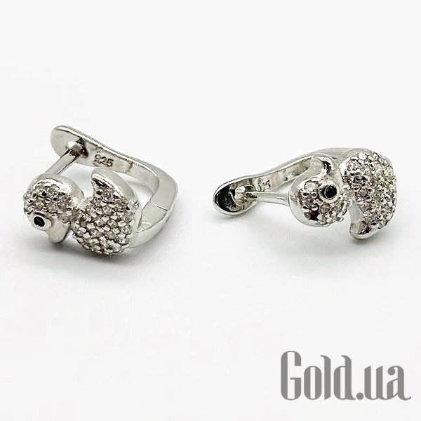 

Серьги Silvex925, Серебряные серьги с куб. циркониями