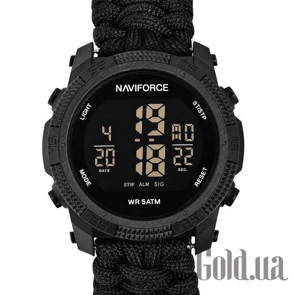 Naviforce Чоловічий годинник Europe Black Paracord 3875 bt3875