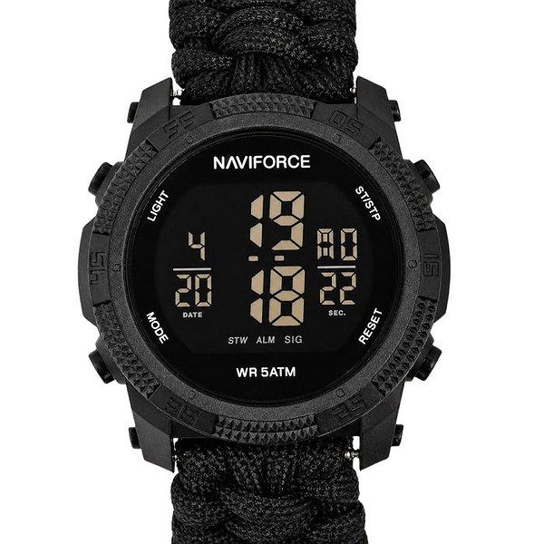 Naviforce Чоловічий годинник Europe Black Paracord 3875 bt3875