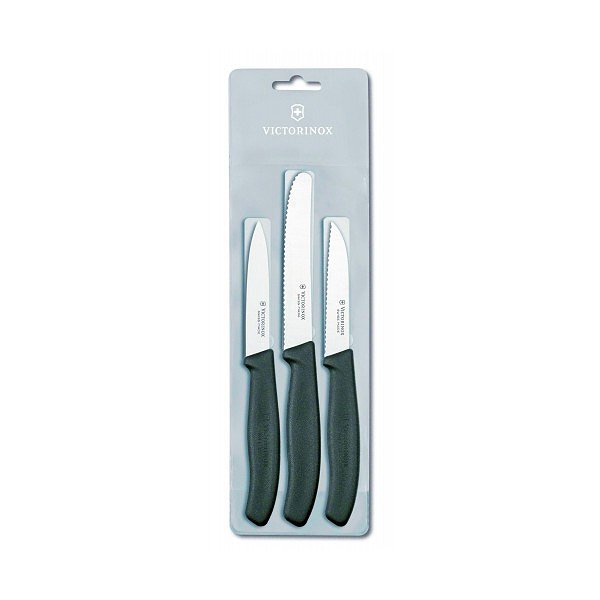 Victorinox Набор кухонный SwissClassic 3 ножа с черной ручкой Vx67113.3