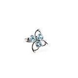 Женское серебряное кольцо с топазами, 1311924