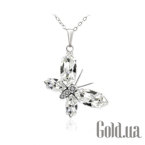 

Женские колье и кулоны Kobi, Стальной, Кулон с цепочкой с кристаллами Swarovski