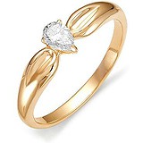 Золотое кольцо с бриллиантом, 1554612