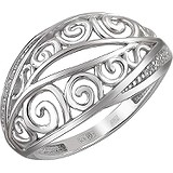 Женское серебряное кольцо с куб. циркониями, 1620660