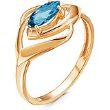 Женское золотое кольцо с топазом, 1650100