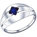 SOKOLOV Женское серебряное кольцо с куб. цирконием, 1654452