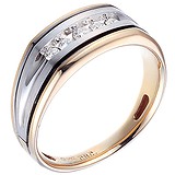 Мужское золотое кольцо с бриллиантами, 1662132