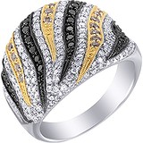 Женское золотое кольцо с бриллиантами, 1673396