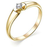 Золотое кольцо с бриллиантом, 1696948