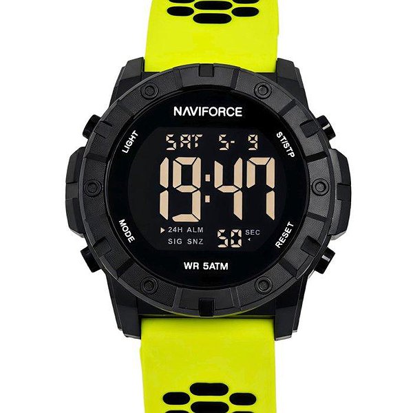 Naviforce Чоловічий годинник Professional Brutal Green 3886 bt3886