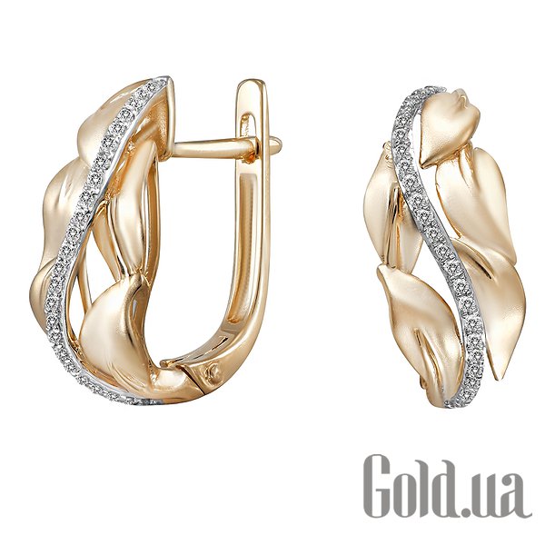 

Серьги Lurie Jewelry, Золотые серьги с бриллиантами