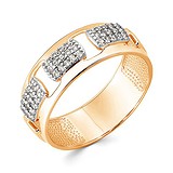 Женское золотое кольцо с куб. циркониями, 1540533