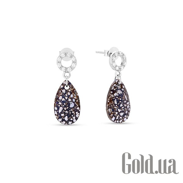 

Серьги с подвесками Spark, Стальной, Серьги с кристаллами Swarovski
