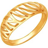 Женское серебряное кольцо в позолоте, 1607349