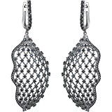 Срібні сережки з куб. цирконіями, 1647797