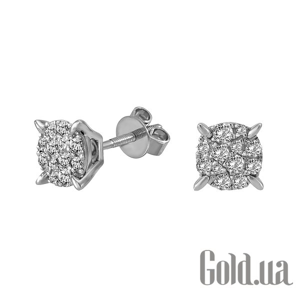

Серьги-гвоздики Lurie Jewelry, Золотые серьги с бриллиантами