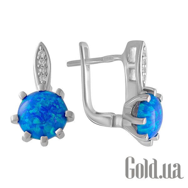 

Серьги Fresh Jewelry, Серебряные серьги с куб. циркониями и опалами