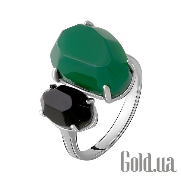 

Женские кольца Fresh Jewelry, Женское серебряное кольцо с агатом и ониксом, 18