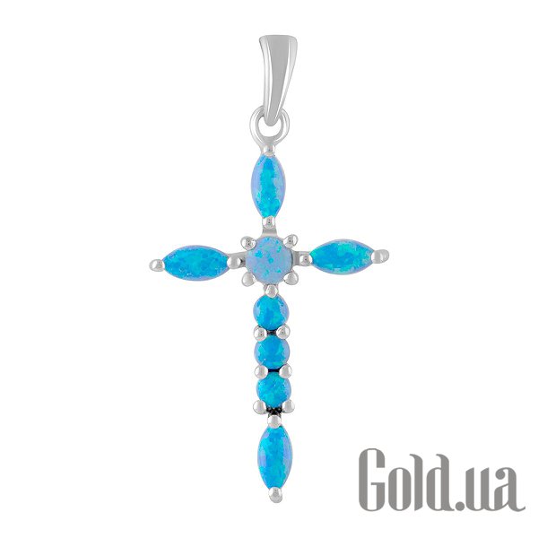 

Кулон-крестик Fresh Jewelry, Серебряный кулон с опалами
