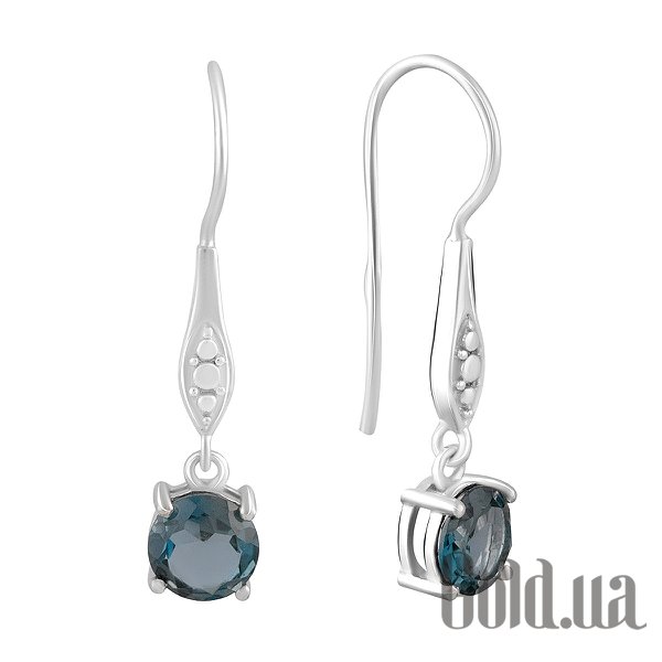 

Серьги с подвесками Fresh Jewelry, Серебряные серьги с топазами