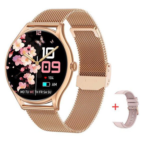 UWatch Смарт часы Smart Milano Gold Steel 3268