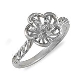 Женское золотое кольцо с бриллиантами, 012982