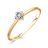 Золотое кольцо с бриллиантами, 1513398