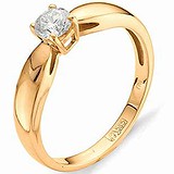 Золотое кольцо с бриллиантом, 1554102