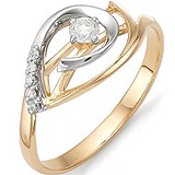 Женское золотое кольцо с бриллиантами, 1554614