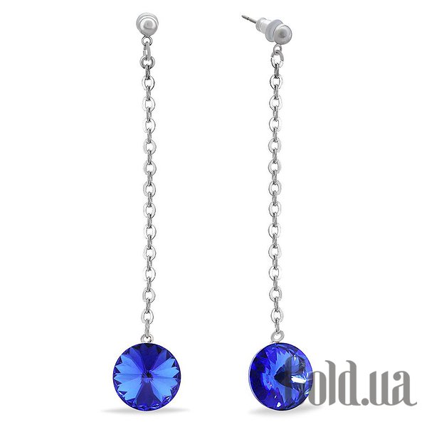 

Серьги с подвесками Kobi, Стальной, Серьги с кристаллами Swarovski