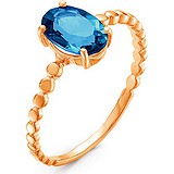 Женское золотое кольцо с топазом, 1635510