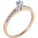 Золотое кольцо с бриллиантами, 1672886
