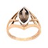 Женское золотое кольцо с дымчатым кварцем - фото 3