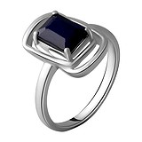 Женское серебряное кольцо с сапфиром, 1752758
