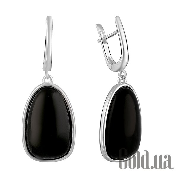 

Серьги с подвесками Fresh Jewelry, Серебряные серьги с ониксами