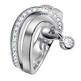 Pierre Cardin Женское серебряное кольцо с куб. циркониями, 053174