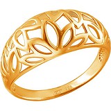 Женское серебряное кольцо в позолоте, 1607351