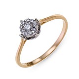 Золотое кольцо с бриллиантами, 1624503