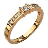 Золотое кольцо с бриллиантами, 1636279