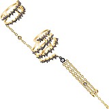 Жіноча золота каблучка з діамантами, 1661623