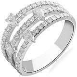 Женское золотое кольцо с бриллиантами, 1667511