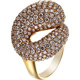Женское золотое кольцо с бриллиантами, 1668535
